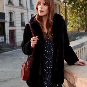 Sezane Isee Coat in Black, Small / Med, 36, NWT